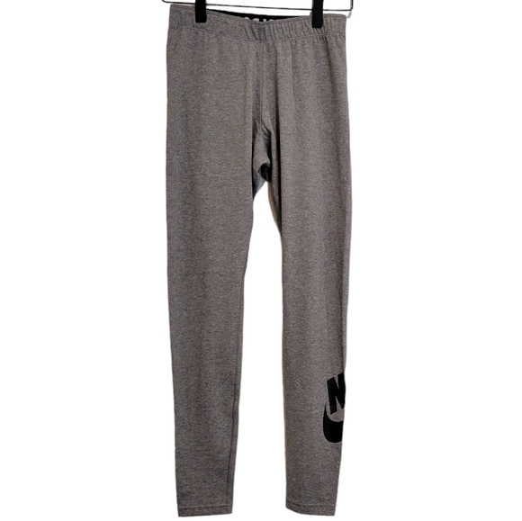 Nike Gray Leg a See High Waisted Sportswear Performance Leggings Small Elastic - Picture 1 of 10